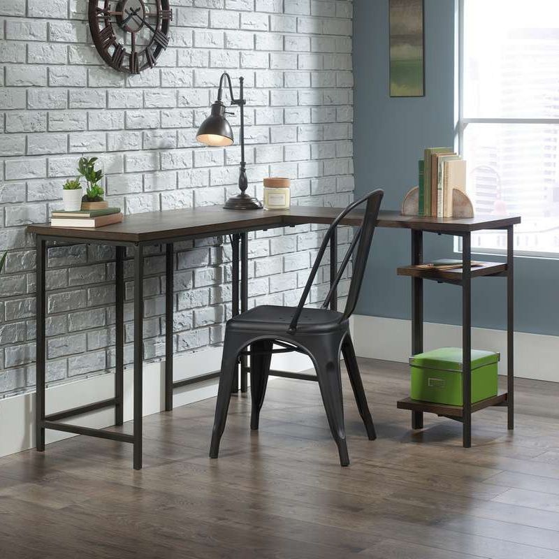 Industrial L-Shaped Home Office Desks