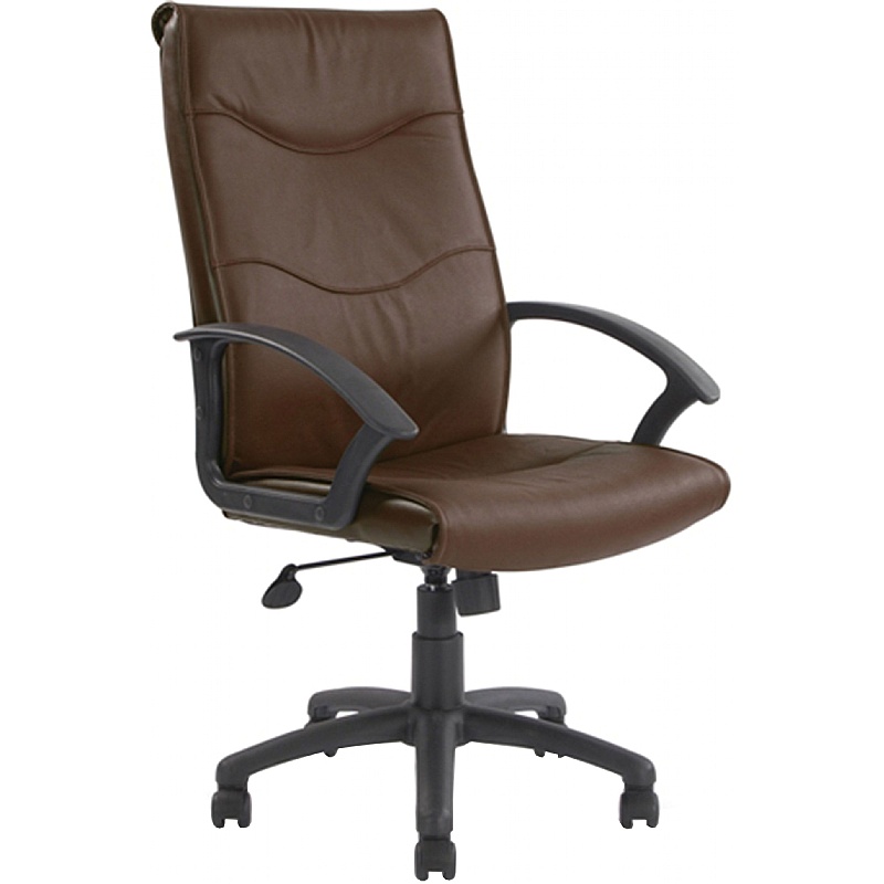 Swithland High Back Leather Faced Executive Office Chairs - Office Furniture