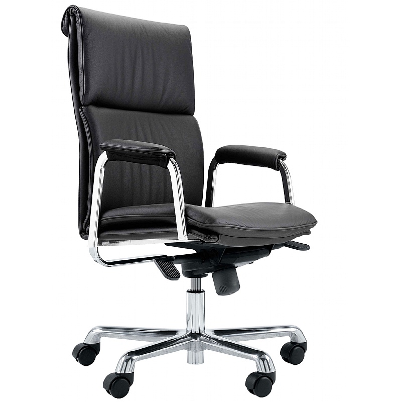 Boss Design Real Leather Delphi High Back Office Chair - Office Furniture