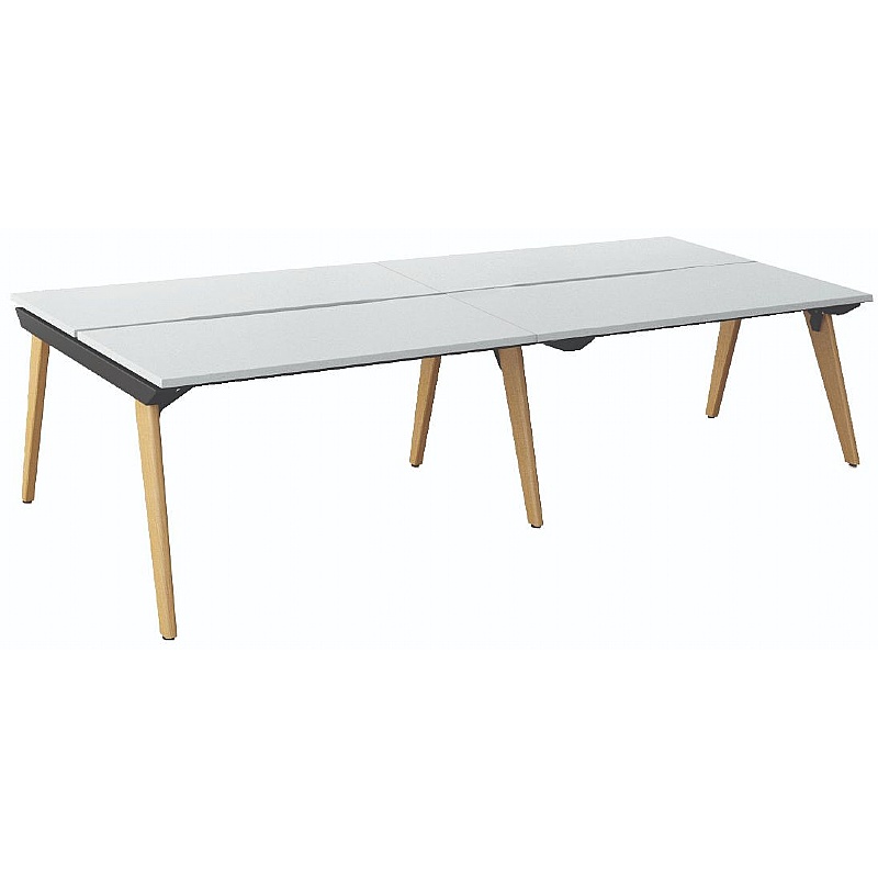 Tract 4 Person Rectangular Back to Back Bench Desks - Office Furniture