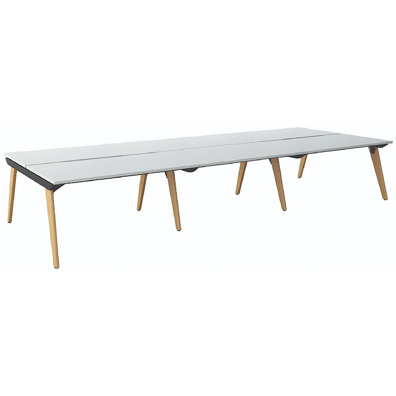 Tract 6 Person Rectangular Back to Back Bench Desks - Office Furniture