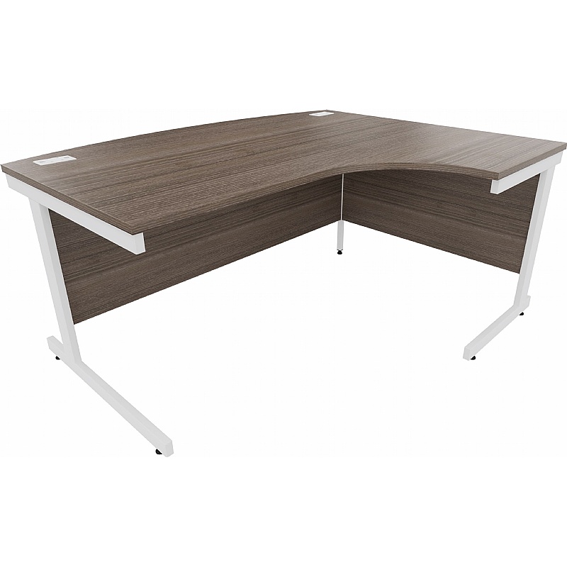 Cogent Bow Fronted Ergonomic Executive Office Desks - Office Furniture