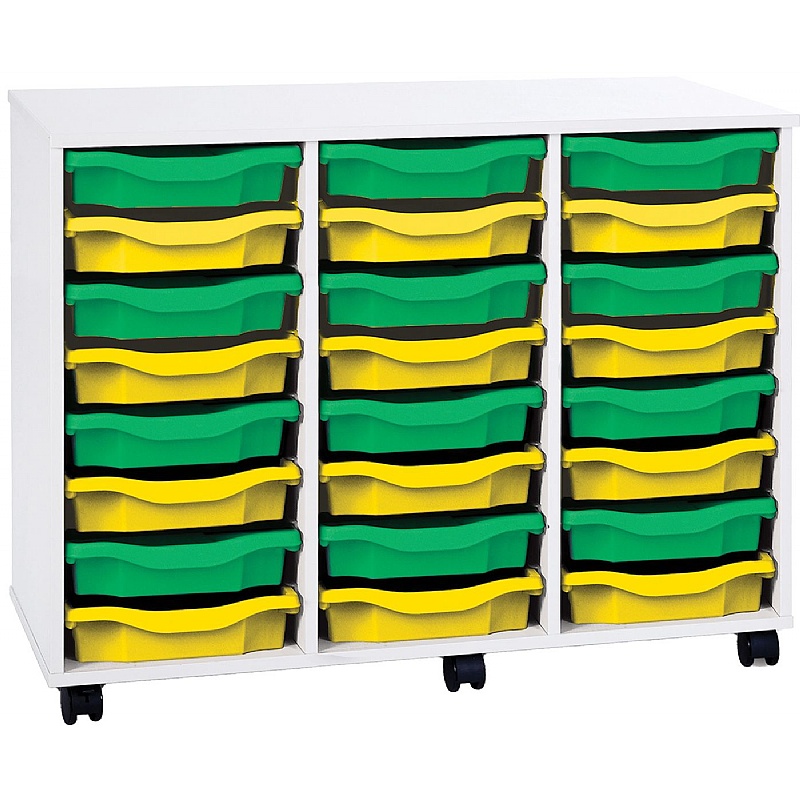 Premium 24 Tray Mobile Storage