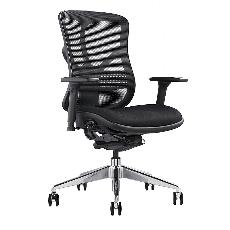 F94 Ergonomic Mesh and Fabric Office Chair - Office Furniture
