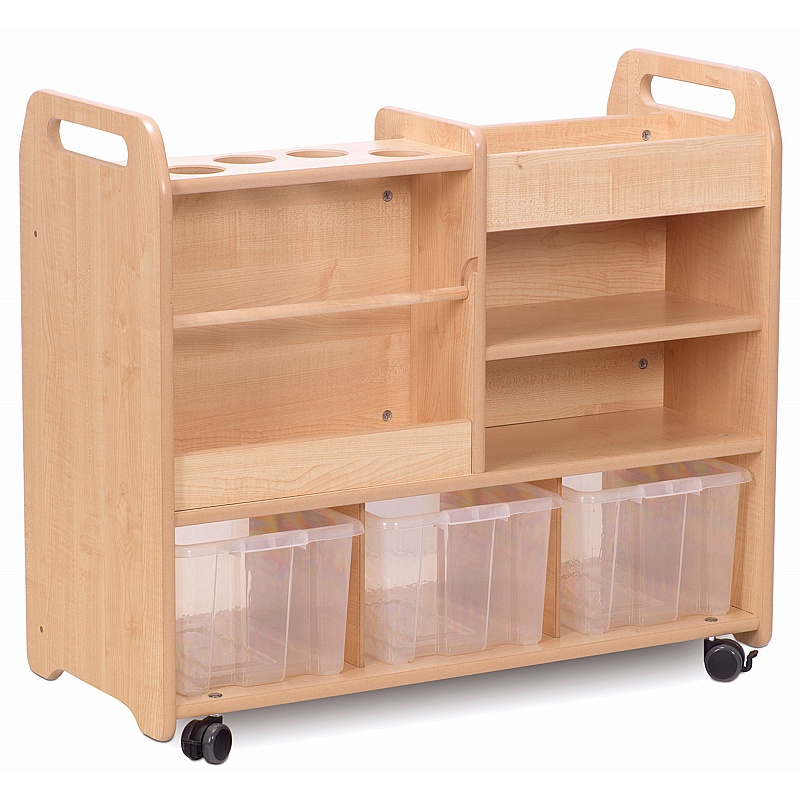 Creativity Zone Mobile Double Sided Storage Chest - Education