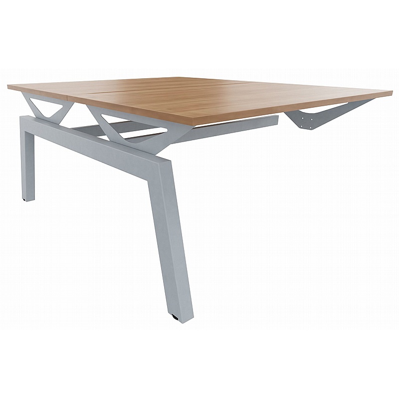 Linnea Elevate Rectangular Back to Back Sliding Top Bench Extension Desks - Office Furniture