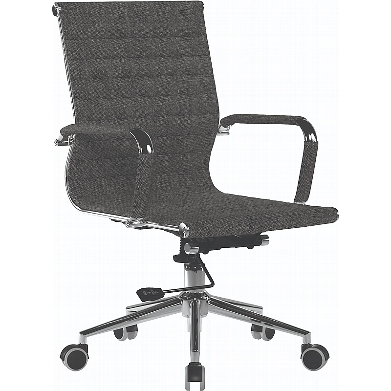Aura Contemporary Medium Back Fabric Executive Office Chairs - Office Furniture