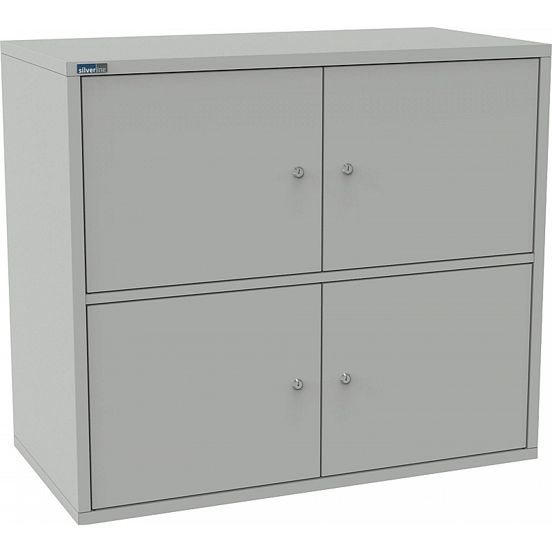 Silverline M:Line 4 Person Metal Personal Lockers - Lockers & Cloakroom