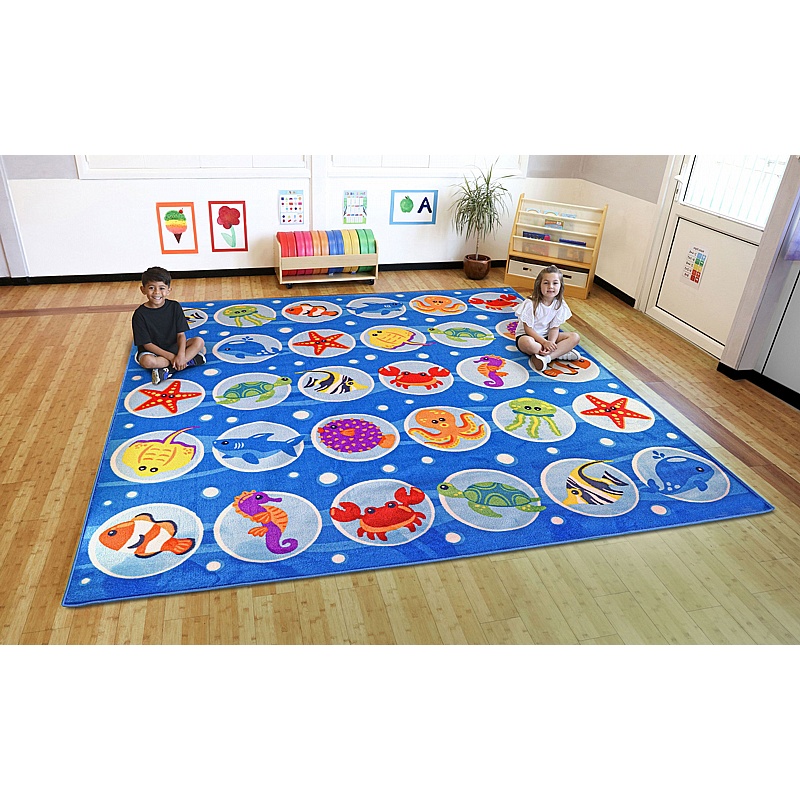 Under the Sea Large Placement Carpet - Education