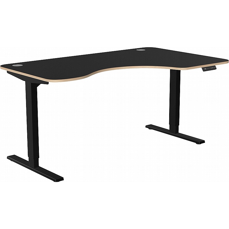 SmartLine Ergonomic Radial Sit Stand Office Desks - Office Furniture