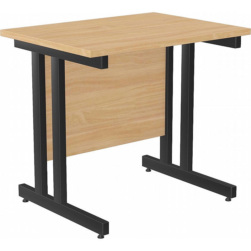 SmartLine Compact Twin Upright Rectangular Office Desk - Office Furniture