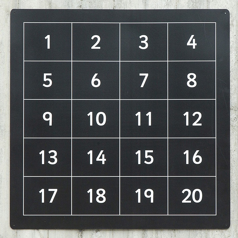 Outdoor Numbered Chalkboards - Education