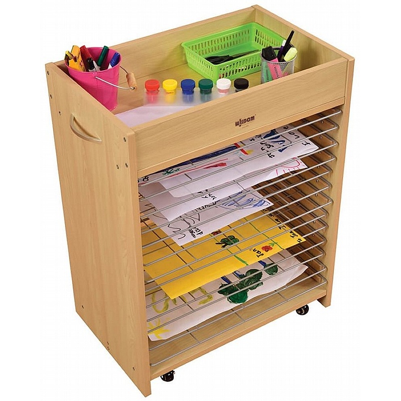 Bright Beginnings Arts and Crafts Mobile Storage and Drying Unit - Education