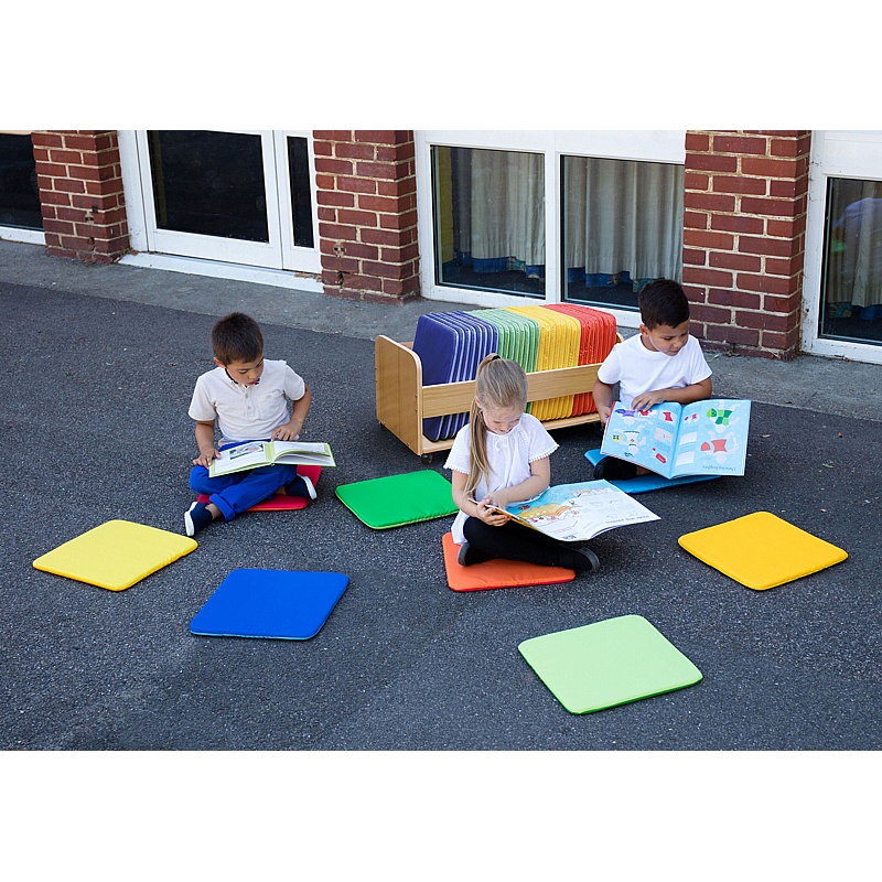 Rainbow Square Mats & Tuf 2 Trolley - Education
