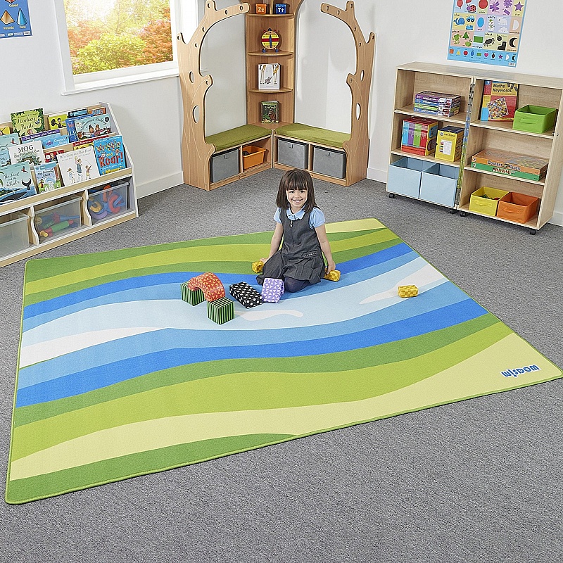 Riverbank Rectangular Placement Carpet - Education
