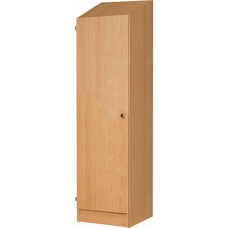 EduLock Wooden Non-Locking Sloping Top Primary School Lockers - Education