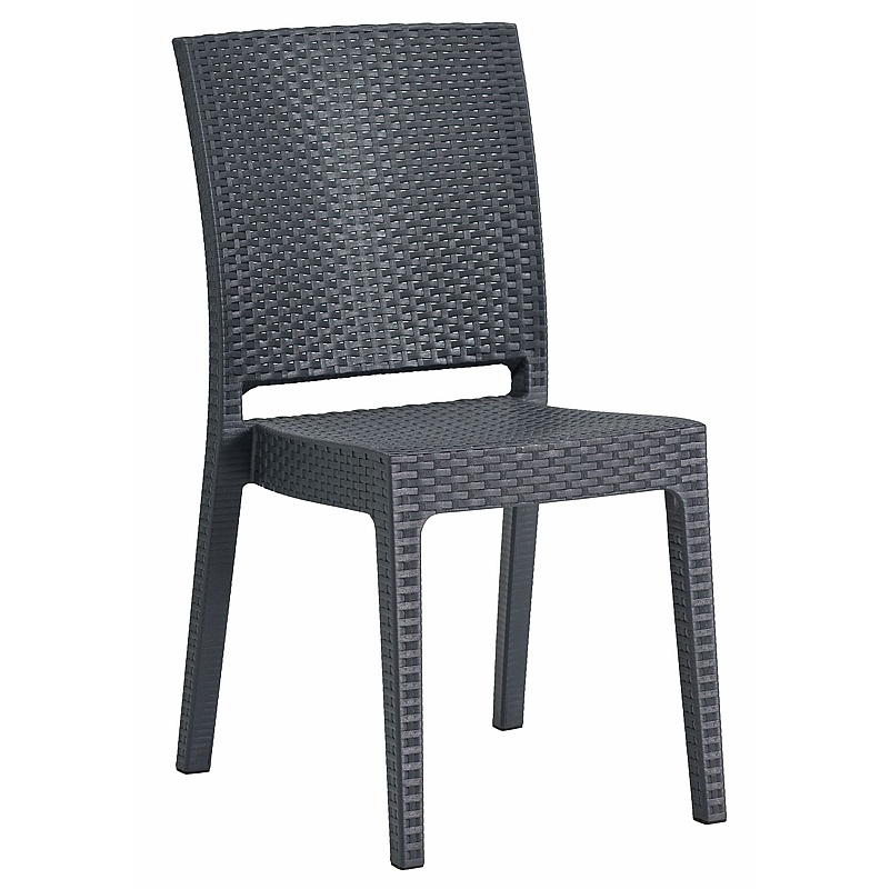 Canterbury Rattan Polypropylene Bistro Chairs - Office Furniture