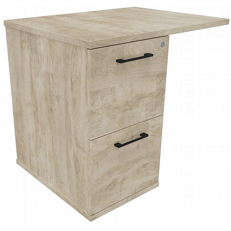 Unified Rectangular Desk High Extension Pedestal - Office Furniture