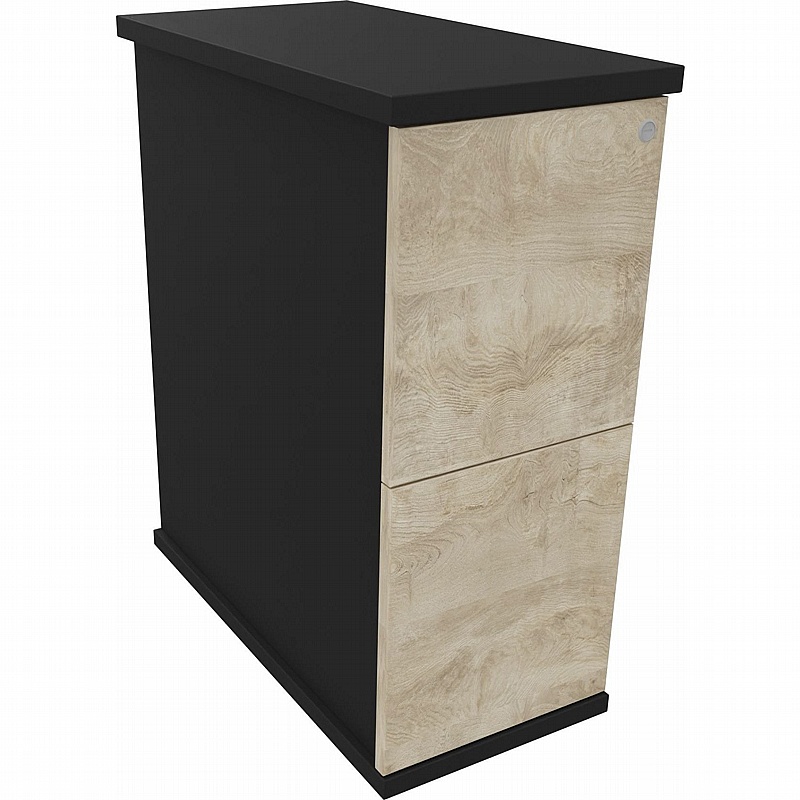 Unified Duo Flush Narrow Desk High Pedestals - Office Furniture