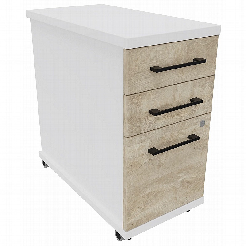 Unified Duo Tall Narrow Under Desk Mobile Pedestals - Office Furniture