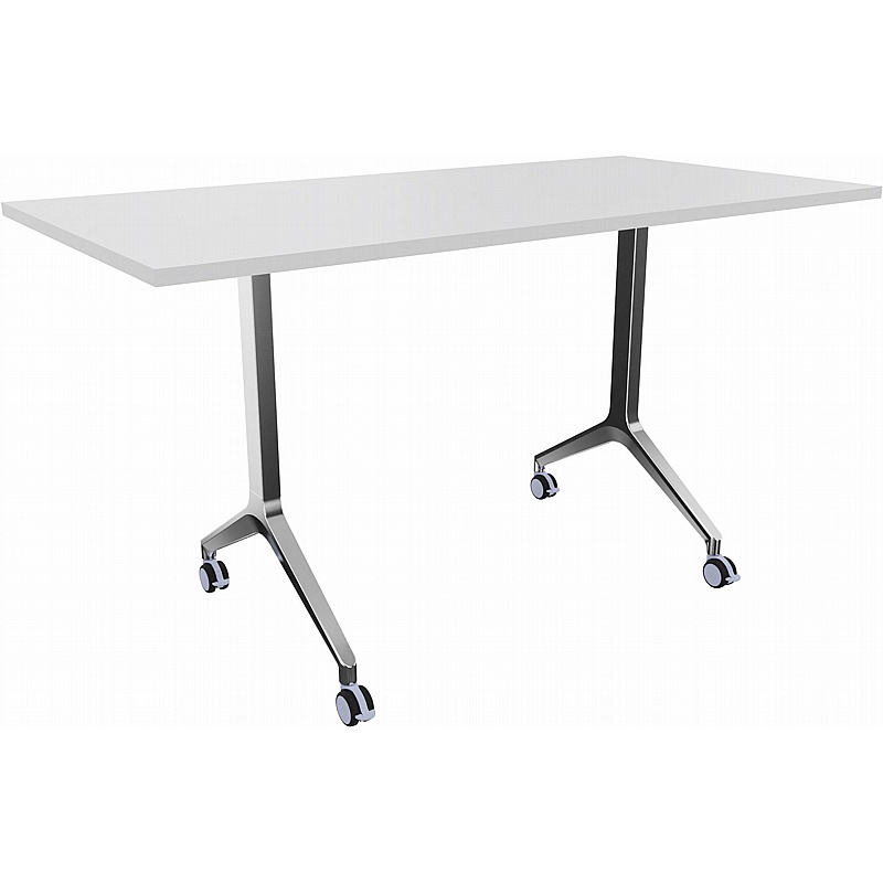 Boss Design Deploy Rectangular Poseur Meeting and Breakout Flip Top Tables - Office Furniture
