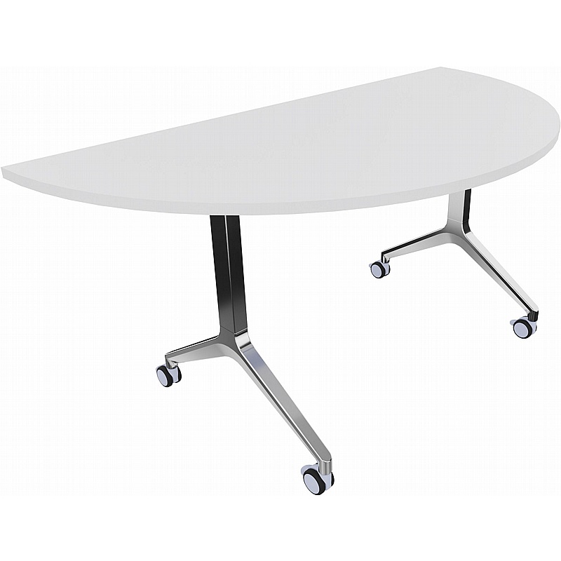 Boss Design Deploy Semi-Circular Meeting and Breakout Flip Top Tables - Office Furniture