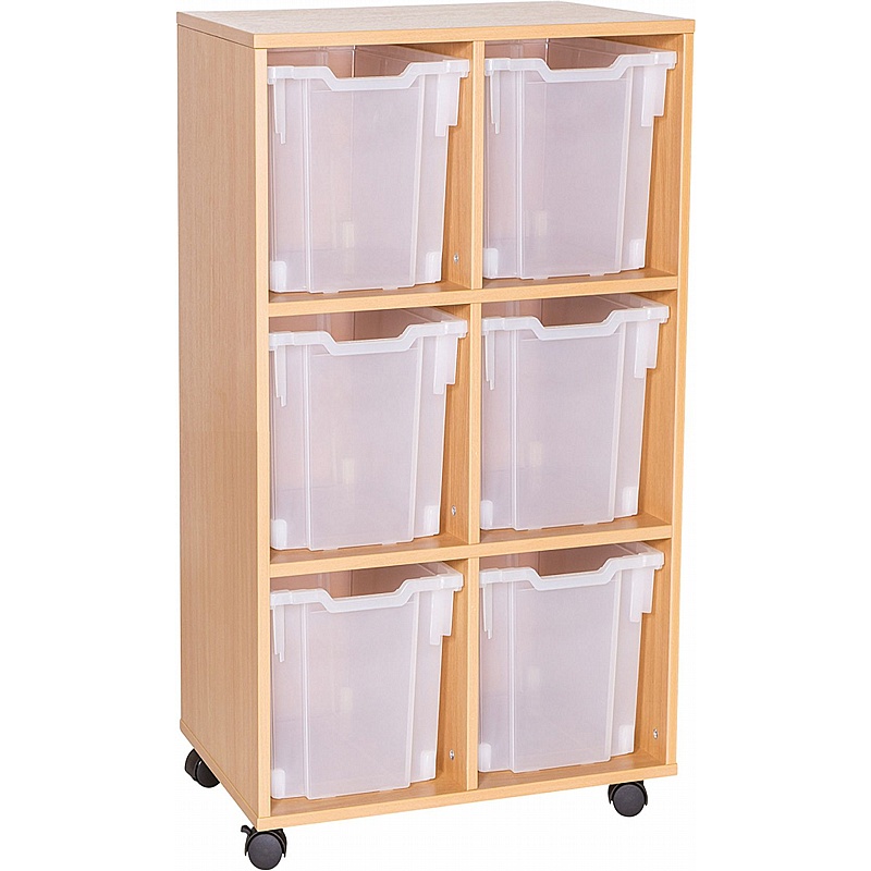 EduStore Double Column 6 Jumbo Tray Storage - Education
