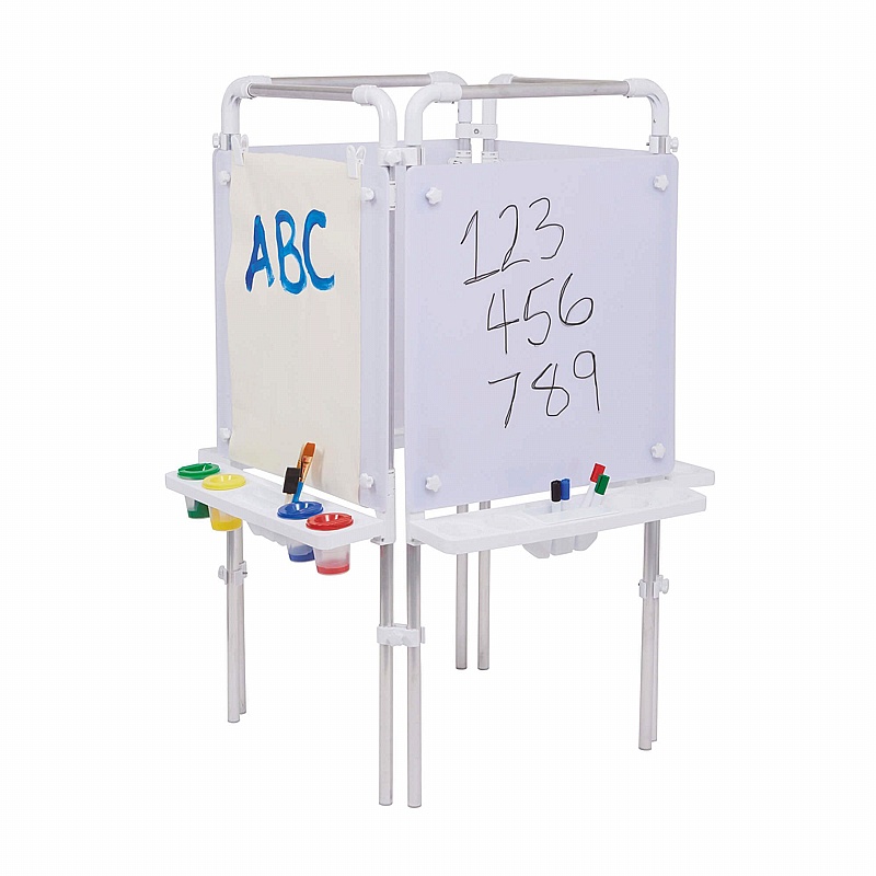 Eazy Outdoor Drywipe Whiteboard 4 Sided Easels - Education