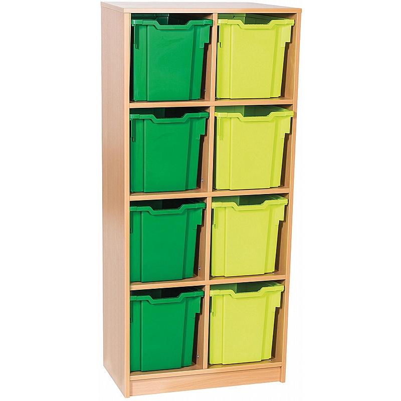 EduStore Static Double Column 8 Jumbo Tray Storage - Education