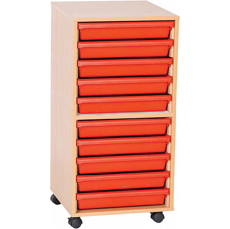 EduStore Single Column 10 A3 Tray Storage - Education