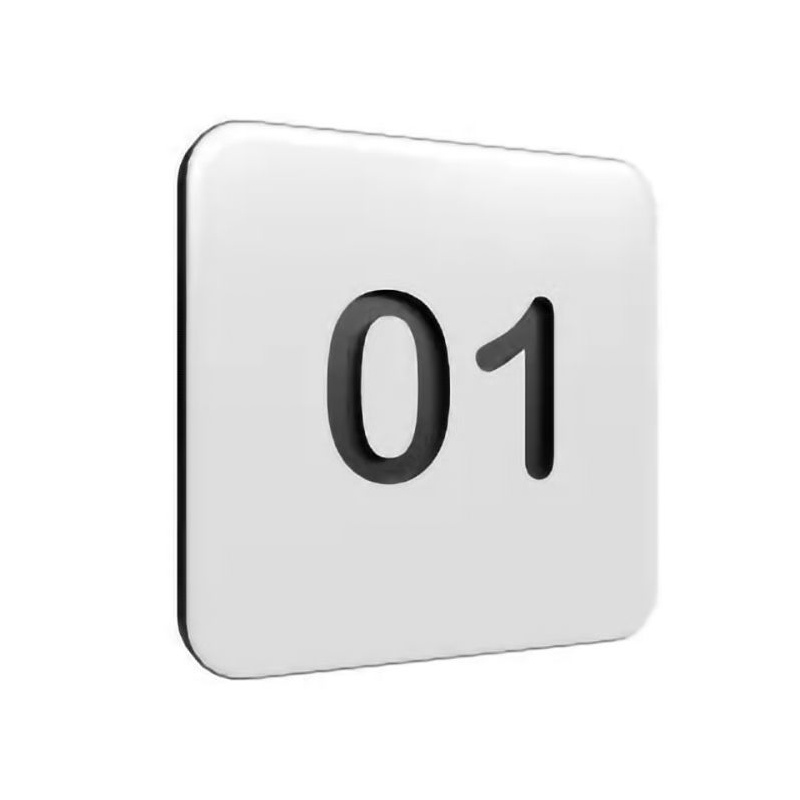 Pure Aluminium & SGL Locker Number Plaques - Lockers & Cloakroom