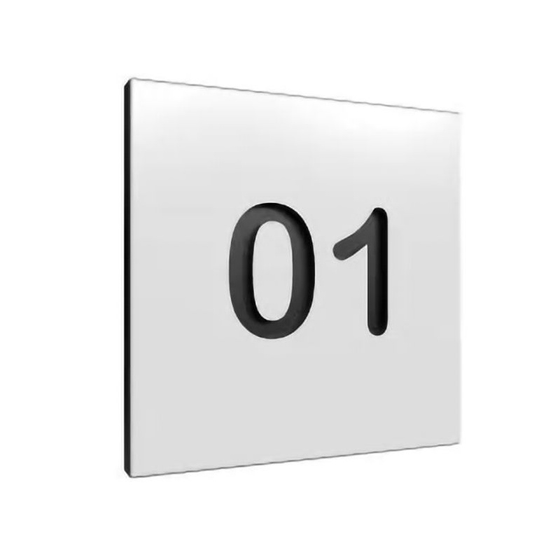 Pure Steel Locker Number Inserts - Lockers & Cloakroom