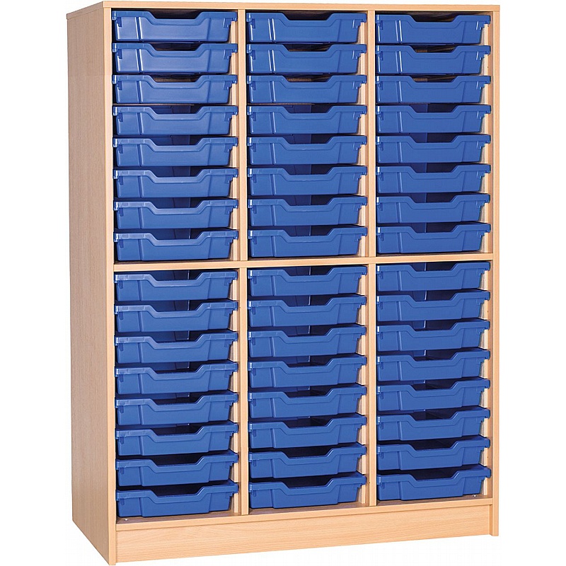 EduStore Triple Column 48 Shallow Tray Tall Storage - Education