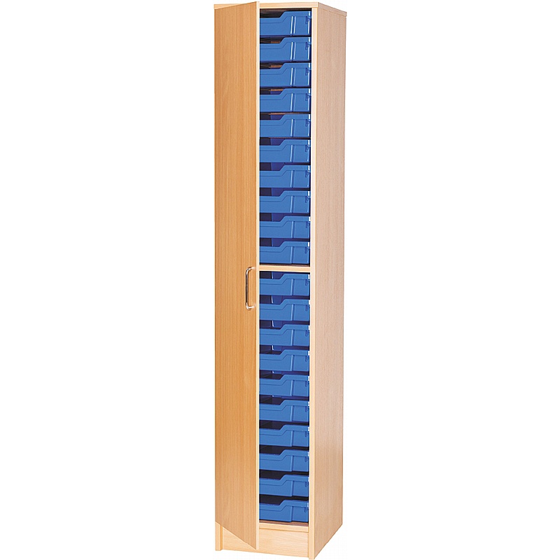 EduStore Single Column 20 Shallow Tray Tall Cupboards - Education