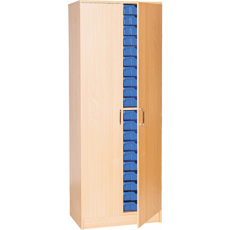EduStore Double Column 40 Shallow Tray Tall Cupboards - Education