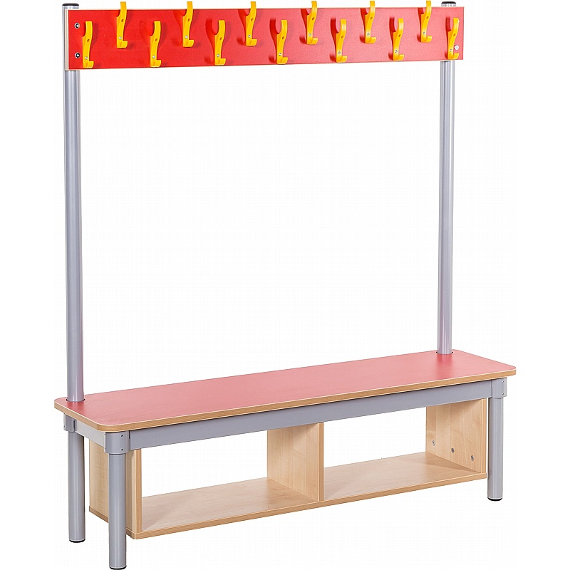 KubbyClass Single Sided Cloakroom Benches - Education