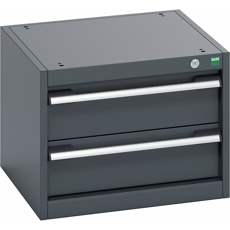 Bott Cubio 2 Drawer Anthracite Metal Cabinets - Workshop