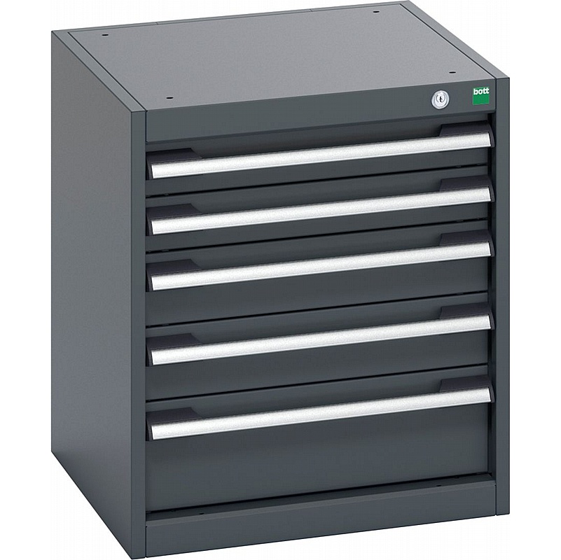 Bott Cubio 5 Drawer Anthracite Metal Cabinets - Workshop