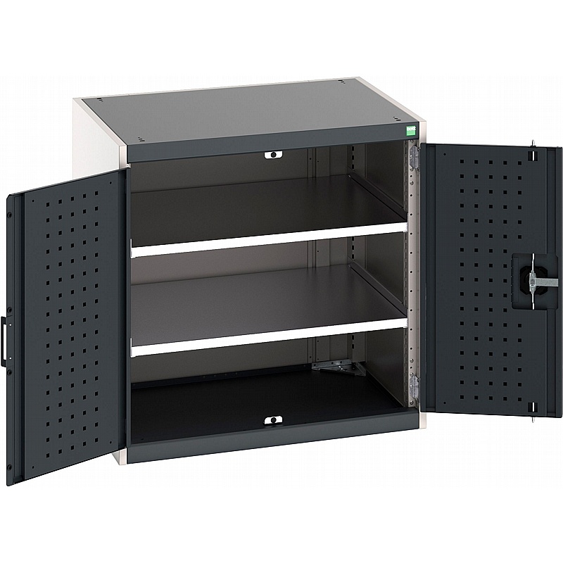 Bott Cubio Perfo Panel Lined Metal Cupboards - Workshop