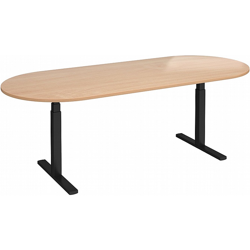 Elev8 Touch Electric Height Adjustable D-End Boardroom Tables - Office Furniture