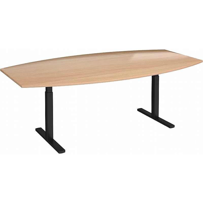 Elev8 Touch Electric Height Adjustable Boat Shaped Boardroom Tables - Office Furniture