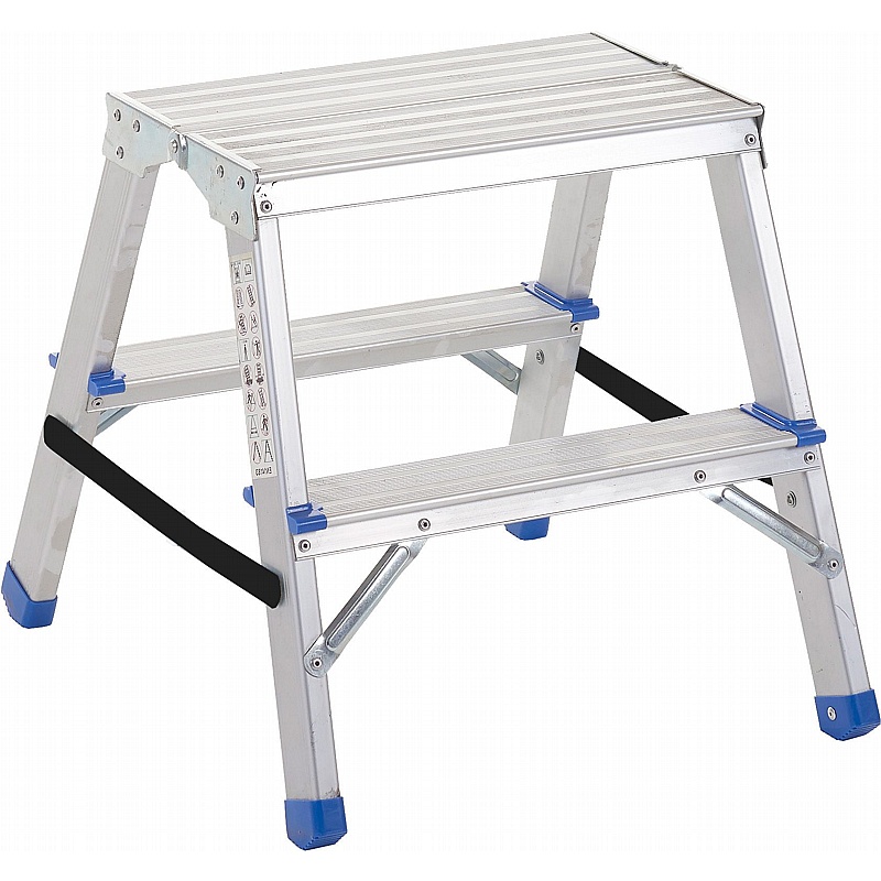 Altura Folding Aluminium Handy Low Step Ladders - Access Equipment