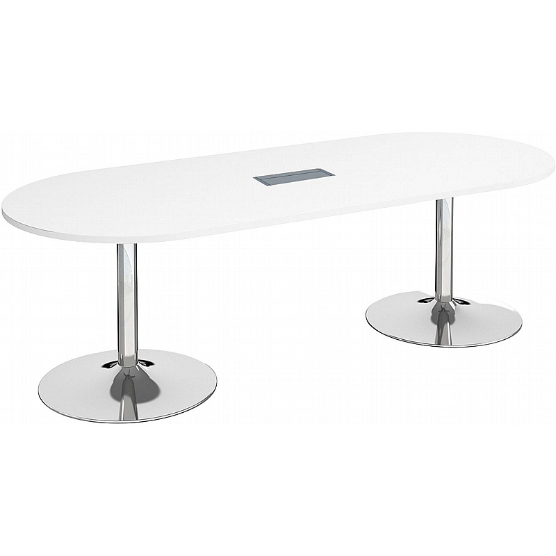 Virtu D-End Meeting and Boardroom Tables with Power - Office Furniture