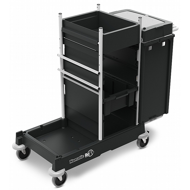 Numatic Servo-Matic SM2 Cleaning Trolley With Waste Bin Cover - Cleaning & Hygiene