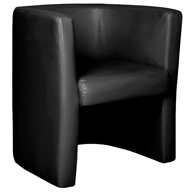 Milano Bonded Leather Tub Chairs - Office Furniture