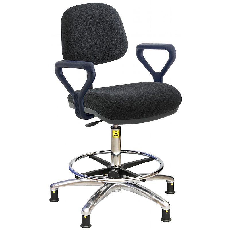 ESD Static Dissipative Clean Room Vinyl Operator Chair with HEPA Air