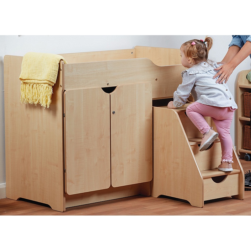View of Stepped Baby Changing Trolley from our Changing and Sleeping range.