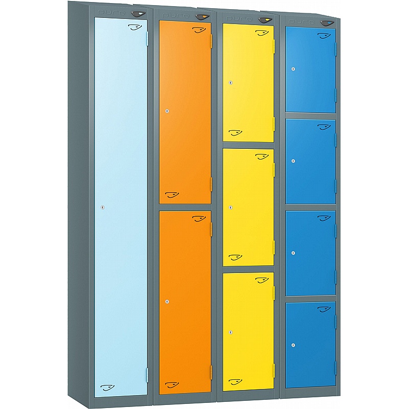 Pure Antibacterial Sloping Top Lockers with Coin Retain Lock from our ...