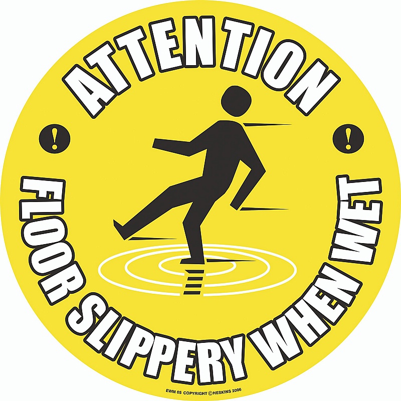PROline Attention Wet Floor Floor Sign - Premises