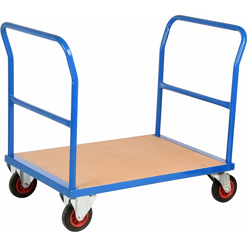 Loadtek 500 Series Double Bar End Platform Trolleys - Handling & Lifting